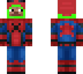 green teletubis x spiderman