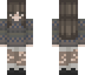 old sweater long hair