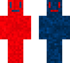 red and biue