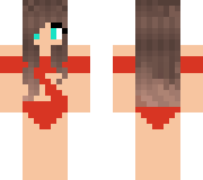 red swimming outfit 2