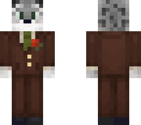 snow leopard in suit