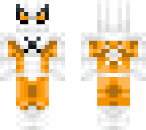 white spiderman with orange