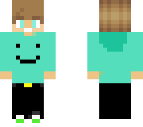 aqua green happy boy