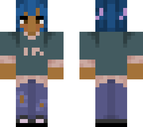blue hair
