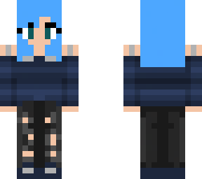 blue hair