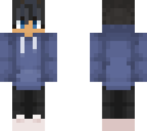 blue hoodie skin