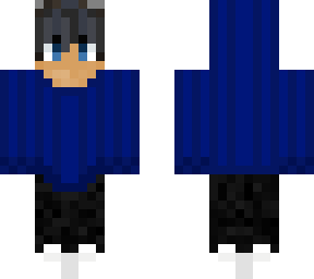 blue sweater