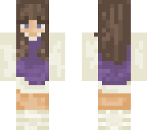 cottagecore girl (purple)