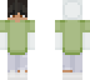 green hoodie