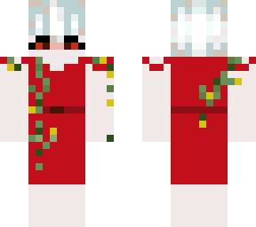 iron golem girl in red dress