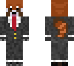 panda and suit