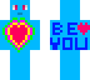 be you blue person with heart