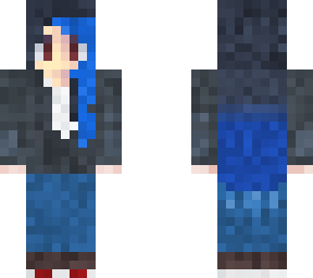 black-blue hair girl