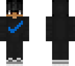 black sweater boy blue nike