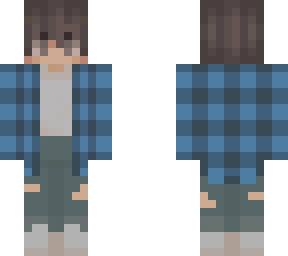 blue fannel