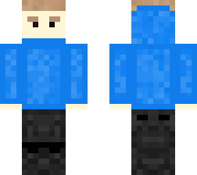 blue hoodie
