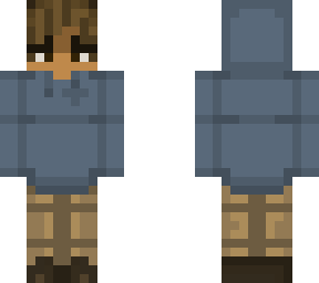 blue hoodie
