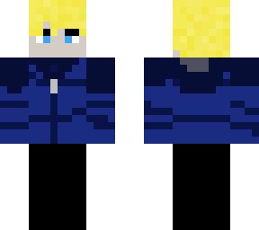 blue jacket boy