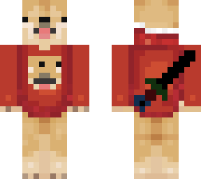 doge hoodie sword