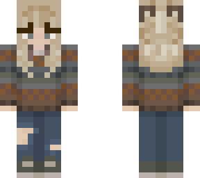 grandpa sweater w. "buns"
