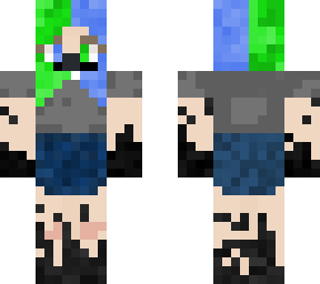 green and blue wither cyber