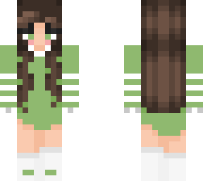 green w/ white stripes hoodie