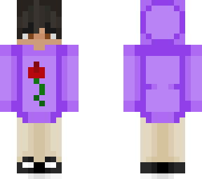 purple rose hoodie