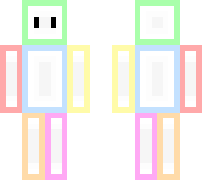 rainbow outline character
