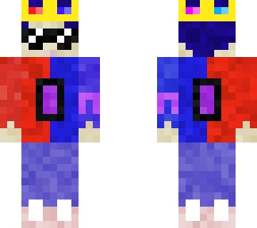 red and blue