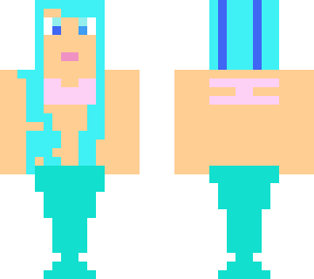 teal tail mermaid