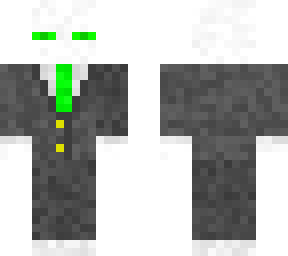 white enderman in a suit