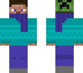 winter minecraft steve