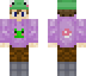cute frog and mushrooms