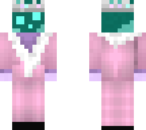 glow squid in pink suit and with croun