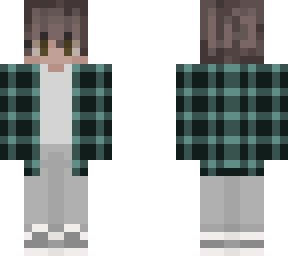 green flannel boy