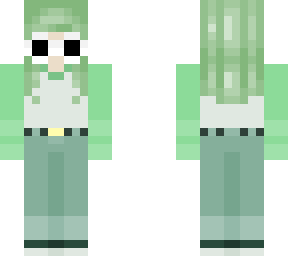 green girl with gogy glasses
