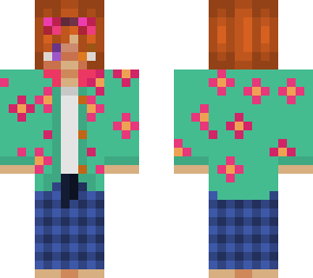 hawaiian shirt guy w/ sunglasses and pj pants
