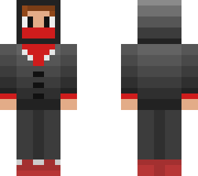 hooded and masked suit