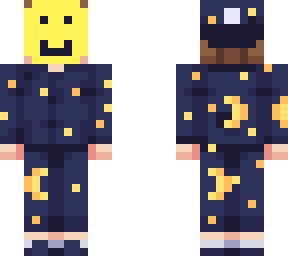 sleepy guy with smiley mask