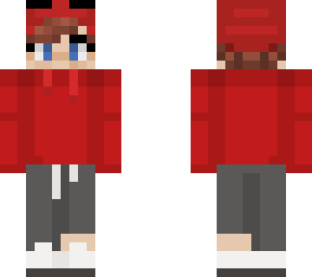 spiderman mask in red hoodie