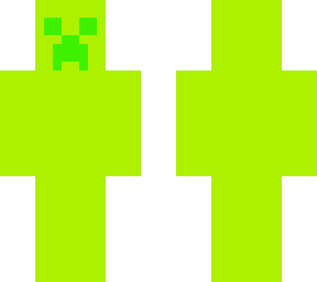 the simple, all green, creeper skin