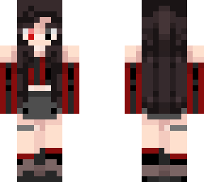 black & red girl