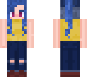 blue hair oc