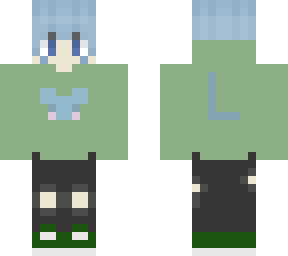 blue haired female