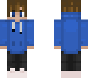blue hoodie
