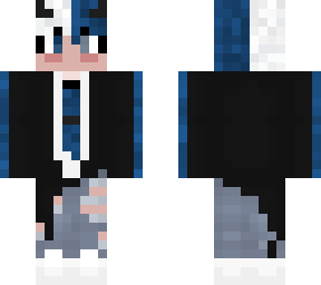 blue white