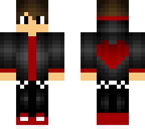 boy heart love - skin minecraft pe