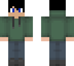 boy with green hoodie