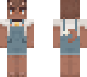 brown cat overalls