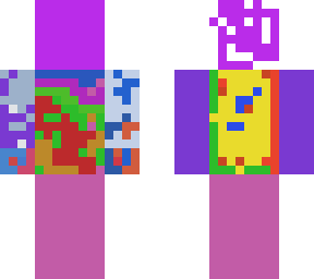 coloured purple
